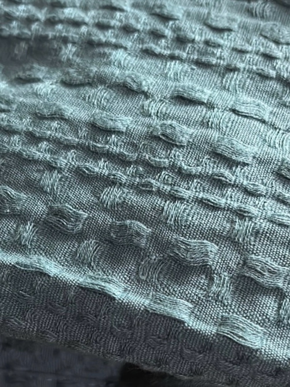 Opalhouse Teal Textured Throw Blanket Rich teal fabric with texture nwot - Picture 2 of 2
